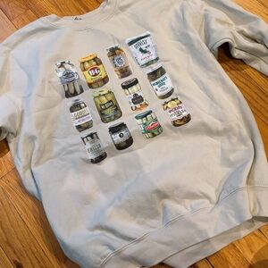 Men's Beige Graphic Sweater
